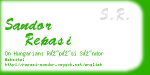 sandor repasi business card